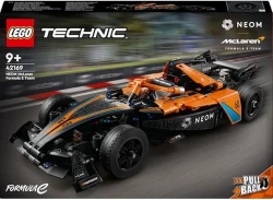 LEGO Technic NEOM McLaren Formula E Race Car Toy for 9 Plus year Old Kids, Boys & Girls, Model Pull-Back Vehicle Building Set, Kids Bedroom Decoration, Birthday Gift Idea 42169